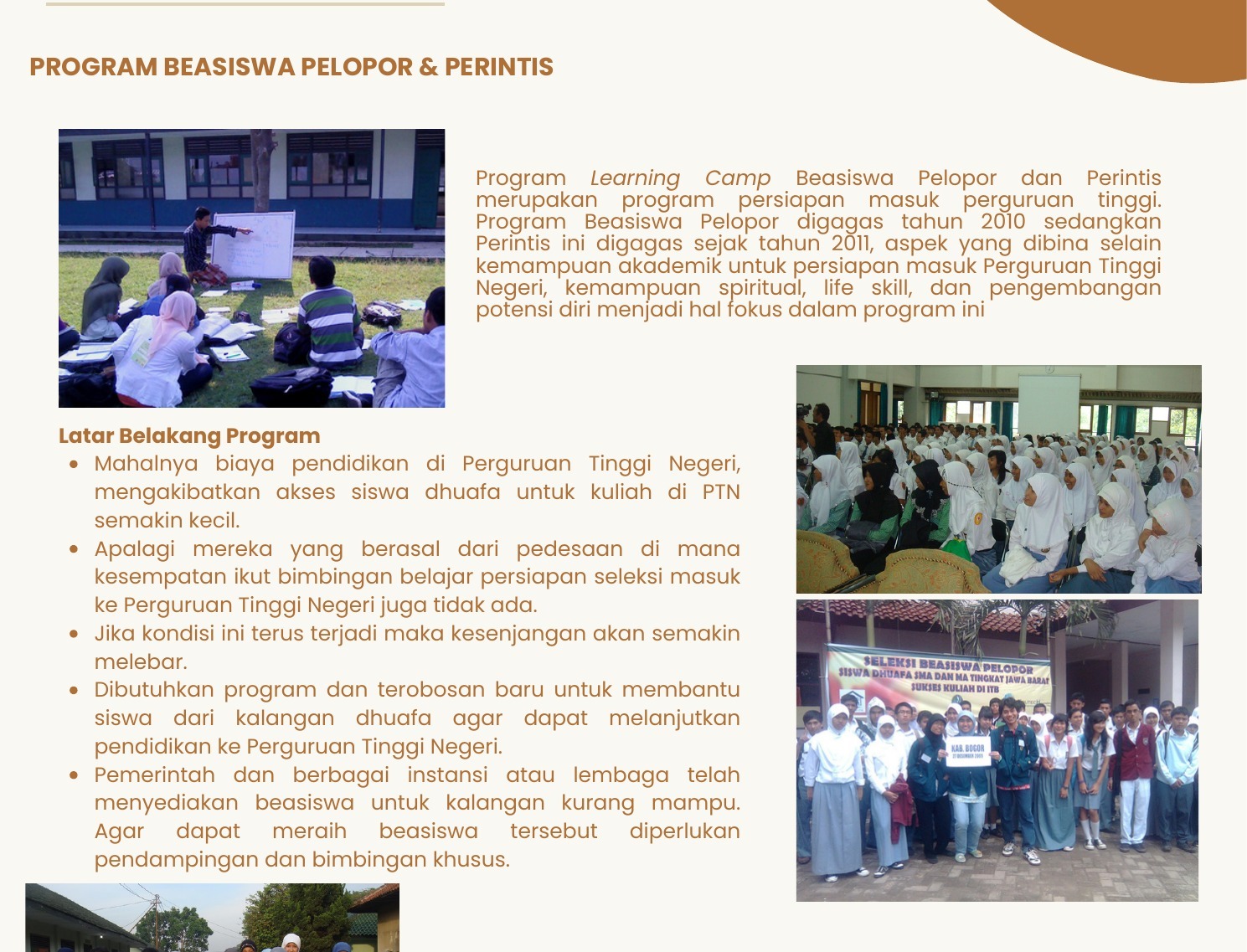 Beasiswa Pelopor & Perintis