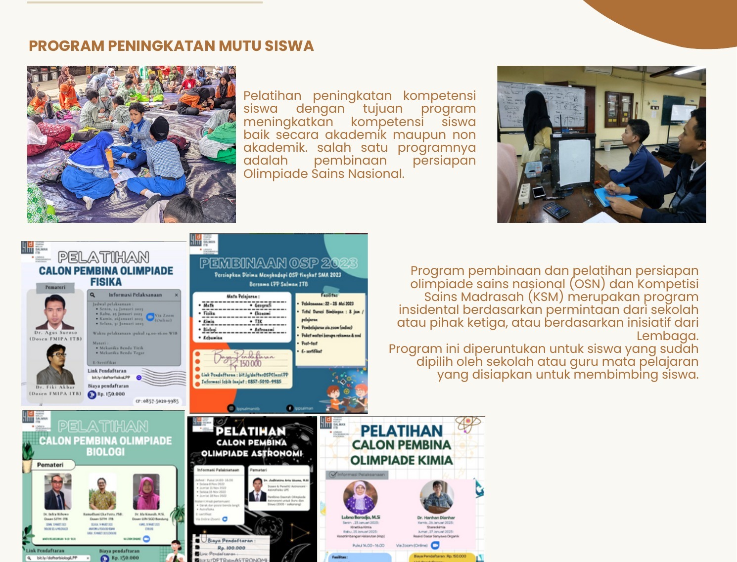 Program Peningkatan Mutu Siswa